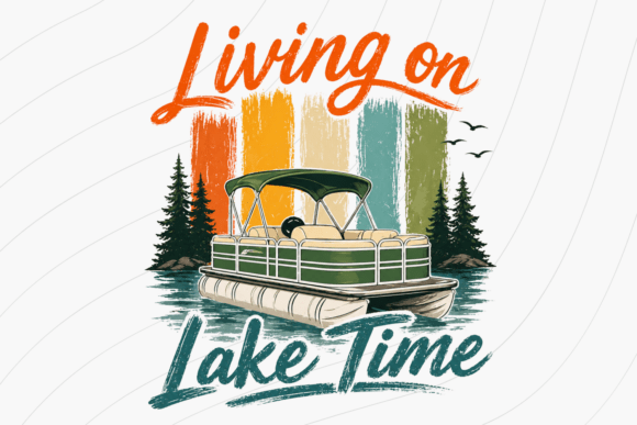 Capture the Essence of Lake Life with This Shirt PNG