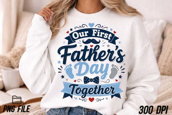 Celebrate First Father's Day Together with a Matching PNG Design