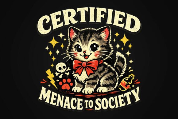 Certified Menace Funny Cat PNG: The Ultimate Meme Asset