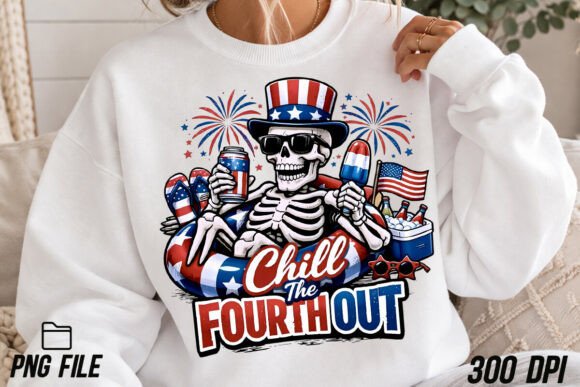 Chill the Fourth Out: A Patriotic PNG for Modern Designers