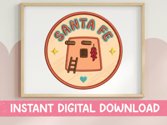 Embrace the Spirit of Santa Fe with This Adobe Patch SVG
