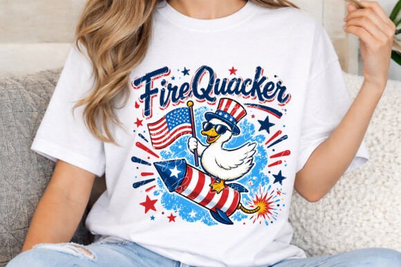 FireQuacker PNG: A Patriotic Design for the Fourth