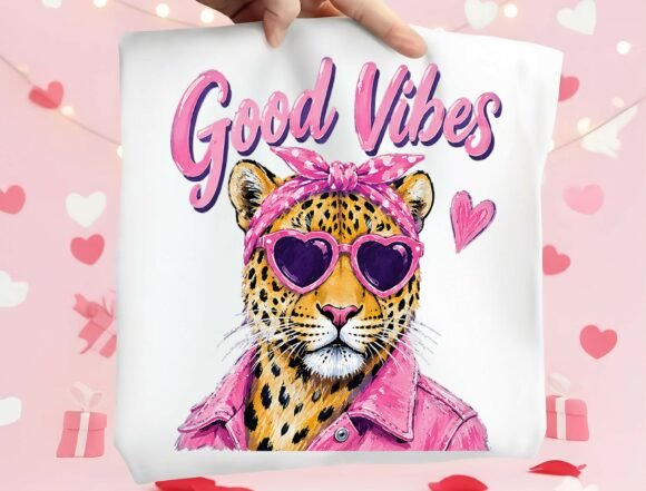 Good Vibes Leopard PNG: The Ultimate Trendy Design Asset