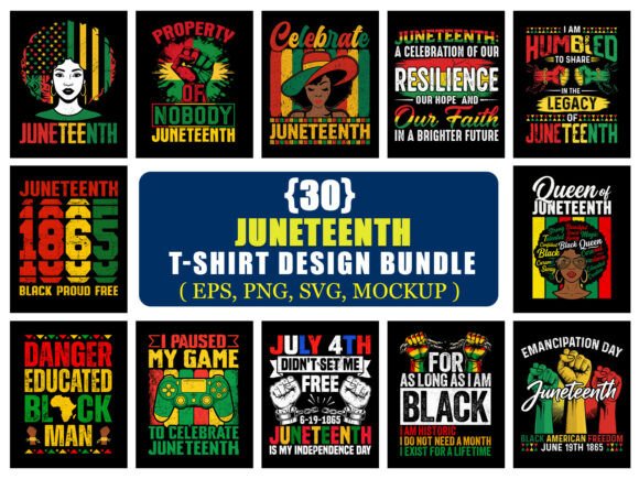 Honoring Heritage with the Freedom Juneteenth T-Shirt Design Bundle