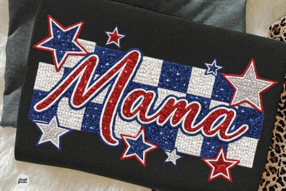 Styling Your 4th of July: Mama PNG, Patriotic Mama & Faux Patchwork