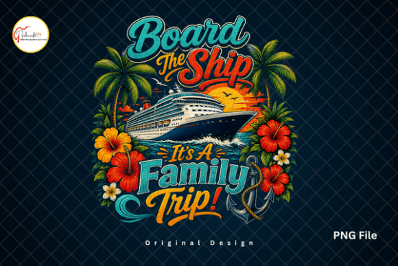 Summer Vacation Family Cruise Squad PNG