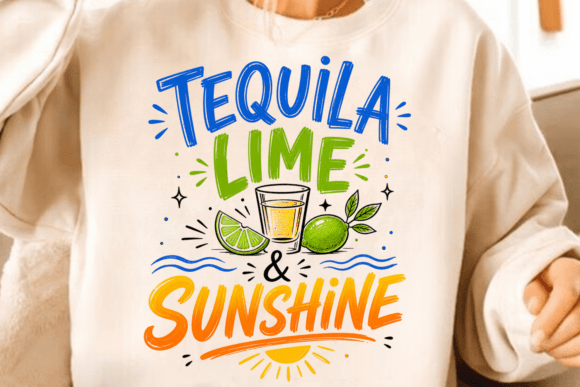 Tequila Lime Sunshine Shirt PNG: A Burst of Summer Energy